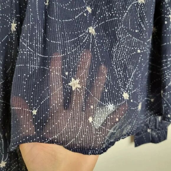 Anthro Floreat Starlit Off Shoulder Star Top - Picture 9 of 13